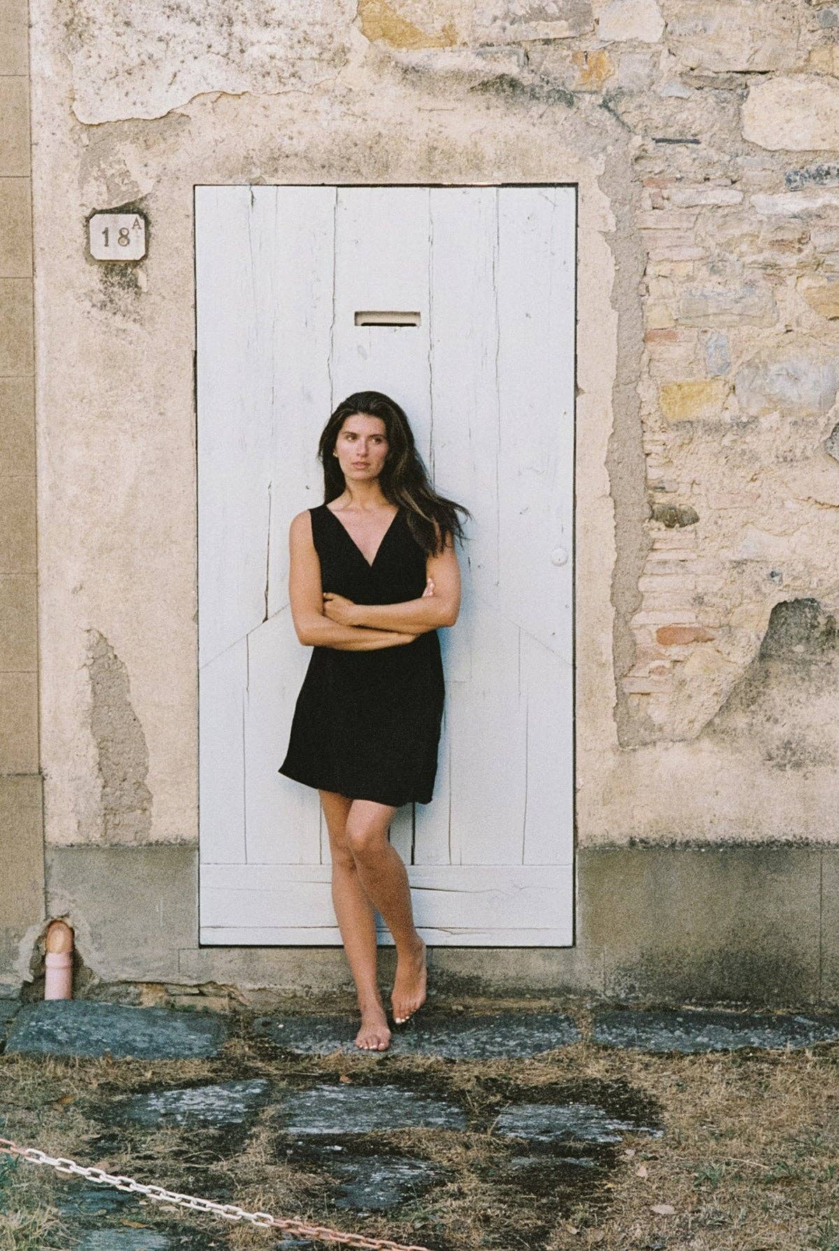 Cupro V Dress
