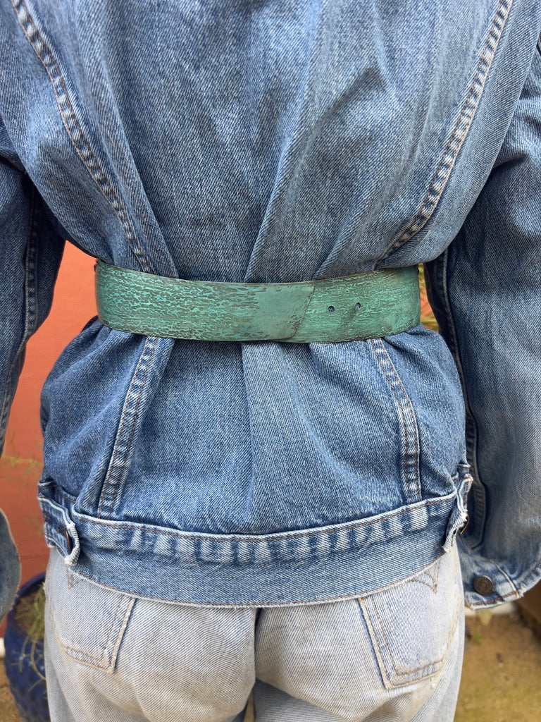 1980's Art To Wear Metal Waist Belt