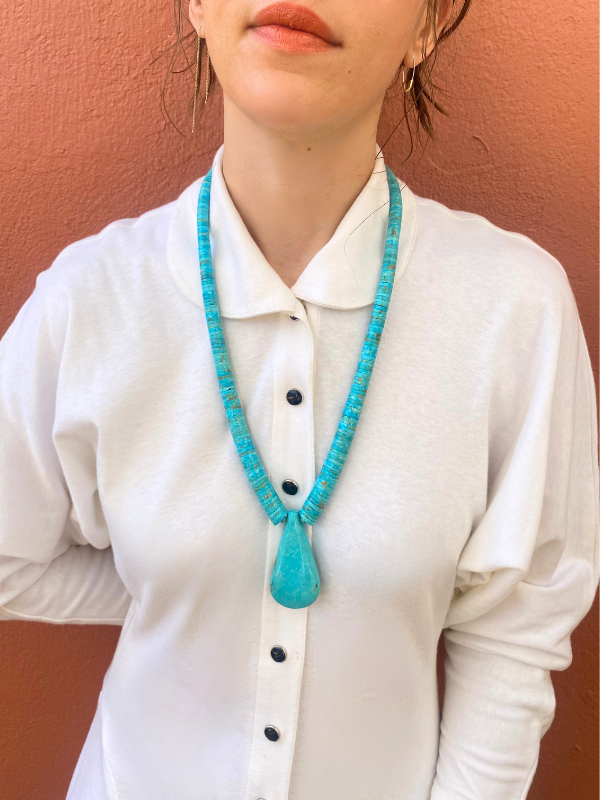 Turquoise Drop Necklace