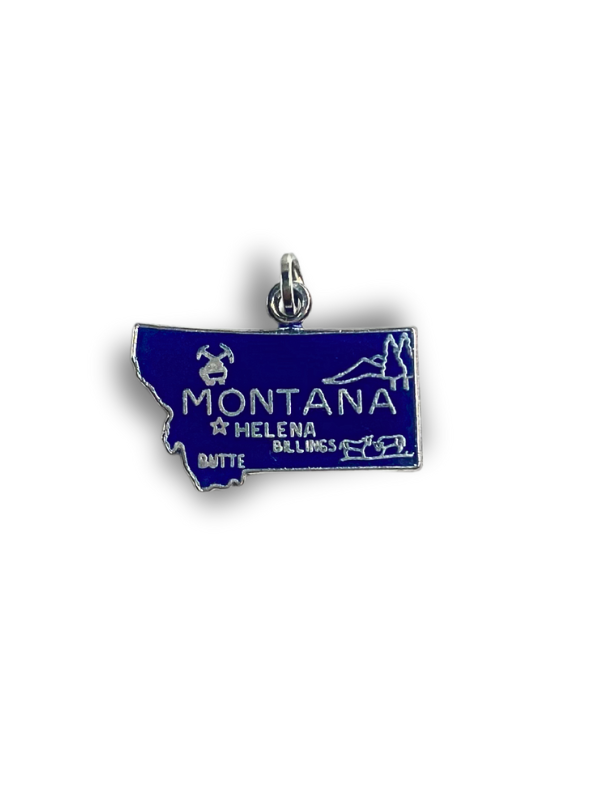 Sterling Silver State Charms
