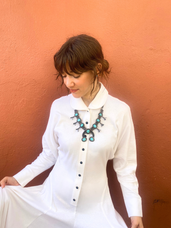 Turquoise Squash Blossom Necklace