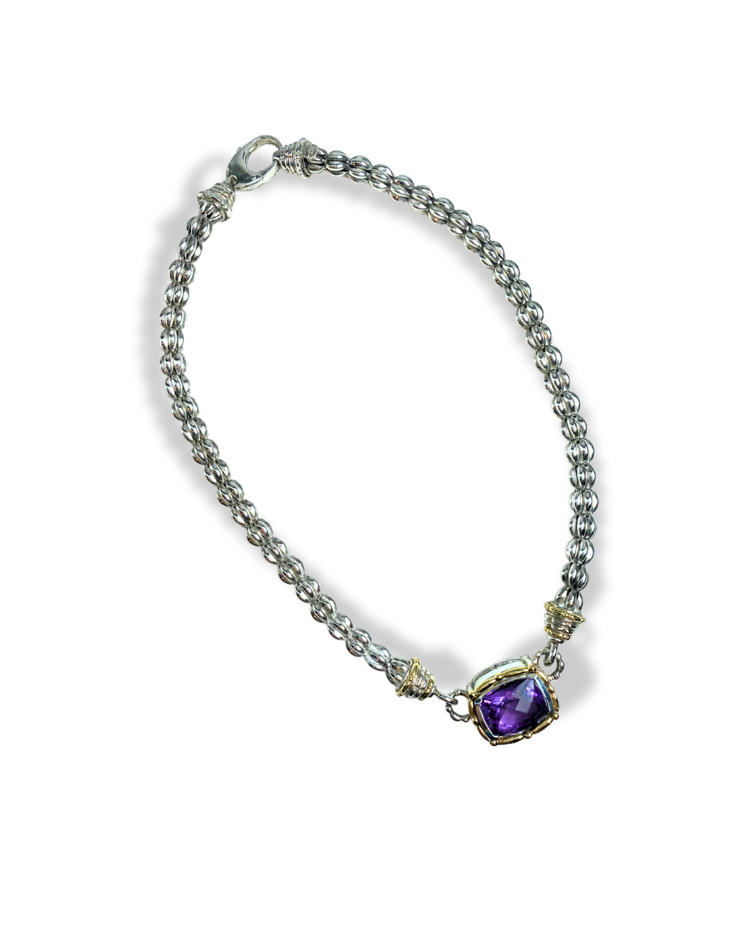 Sterling 14k Amethyst Necklace