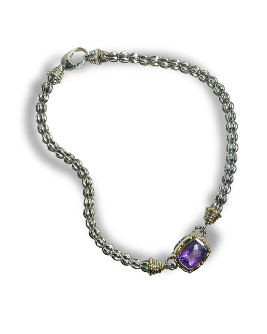 Sterling 14k Amethyst Necklace