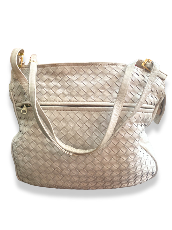 Bottega Veneta Large Cream Shoulder Bag