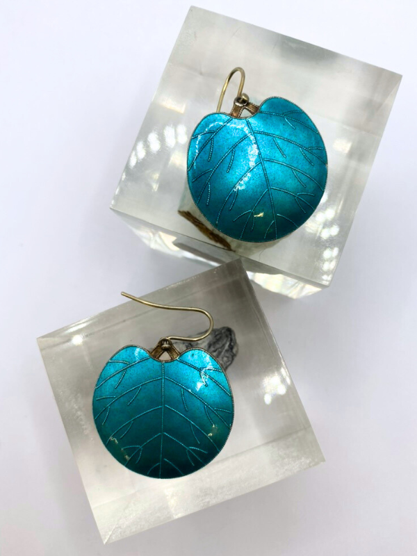 Vintage Laurel Burch Leaf Earrings