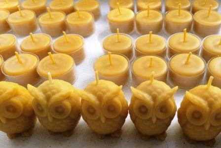 Owl Beeswax Candle