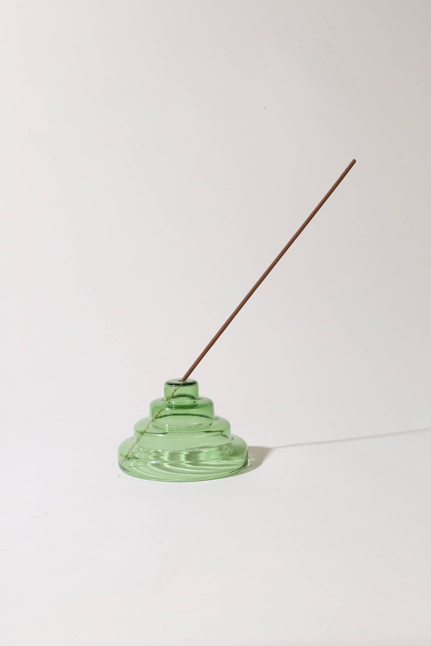 Glass Meso Incense Holder - Verde