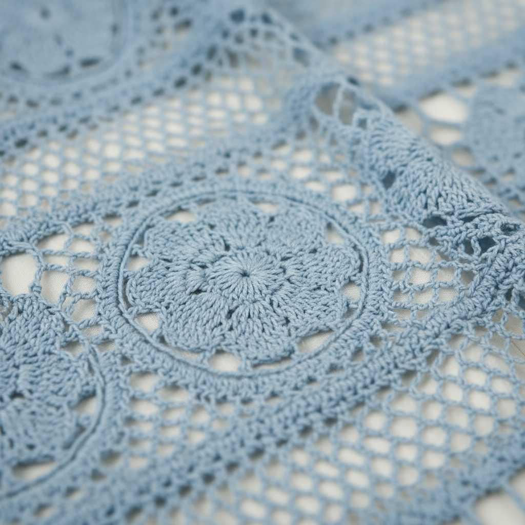 Lace Light Indigo Dress