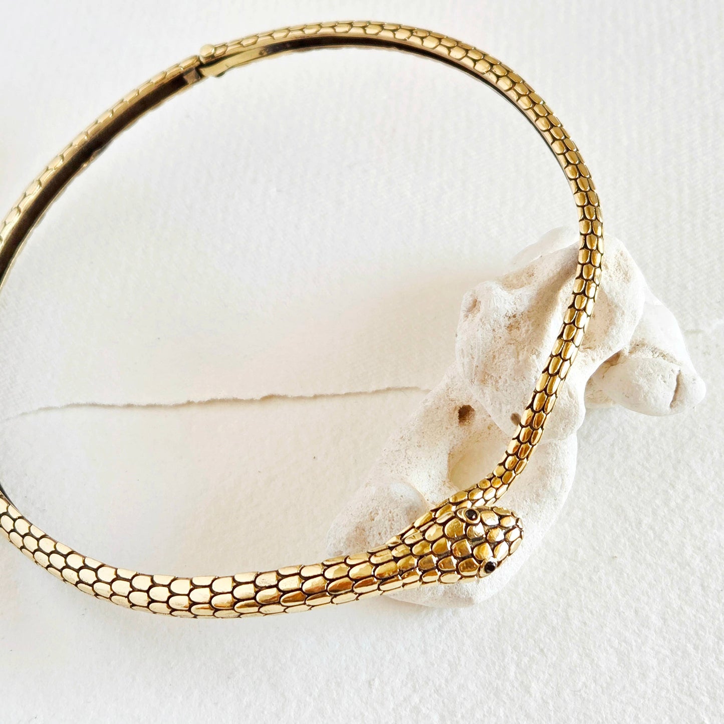 Brass Serpent choker Necklace