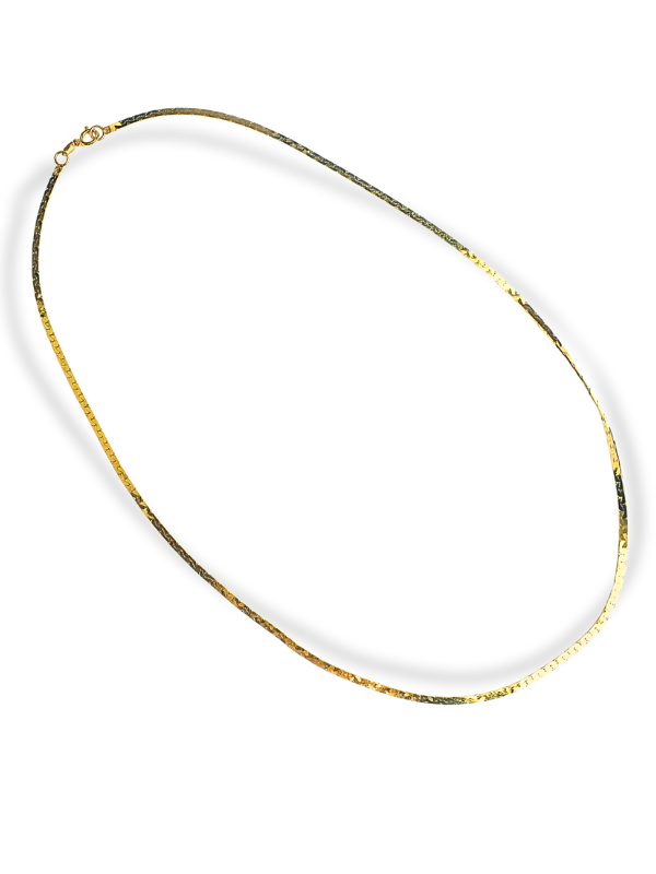 15" Gold Serpentine Chain Necklace