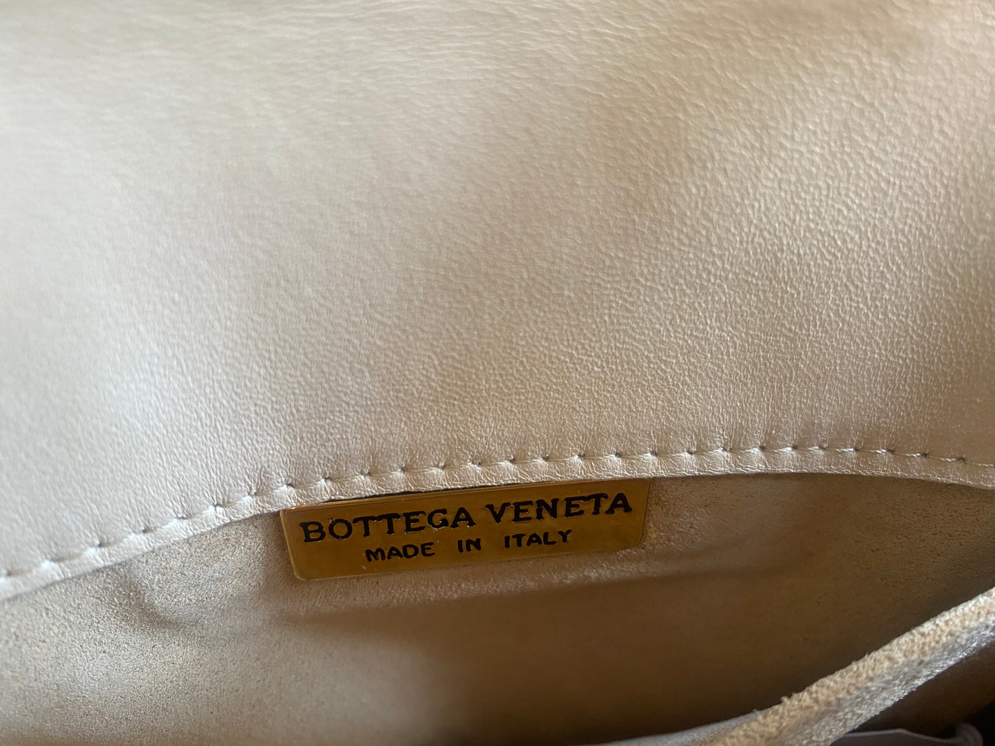 Bottega Veneta Small Cream Cream Crossbody Bag