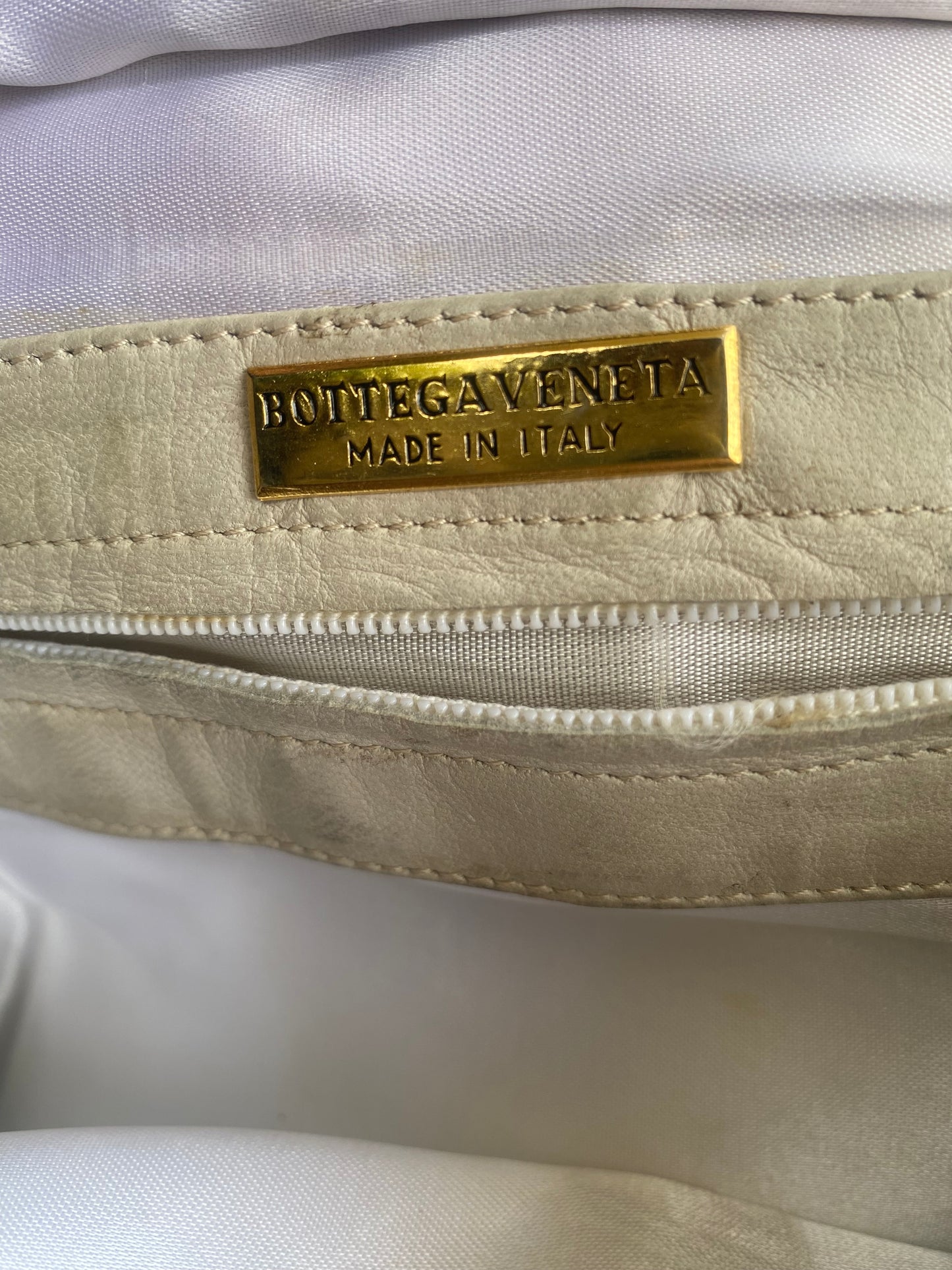 Bottega Veneta Large Cream Shoulder Bag