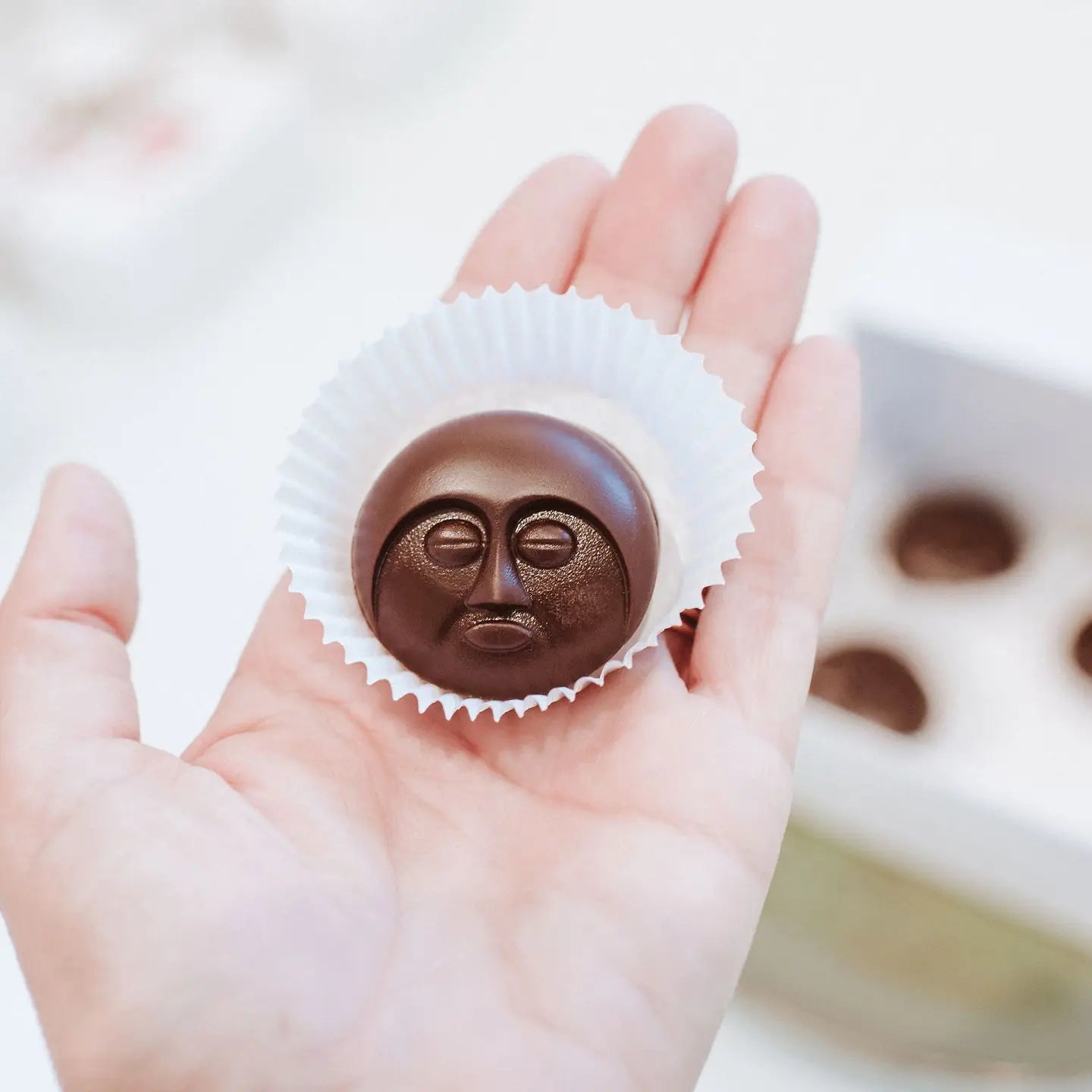 Moon Face Chocolate Sculpture (Box of 12)