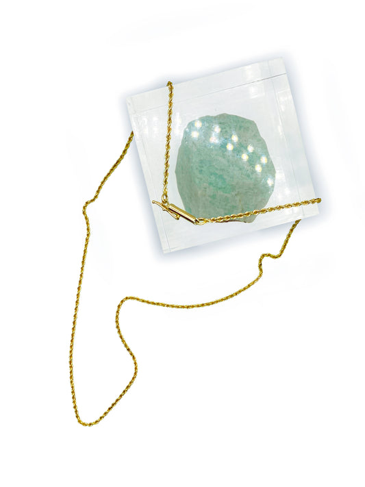 18" 14K Gold Twist Chain with Cylindrical Box Clasp