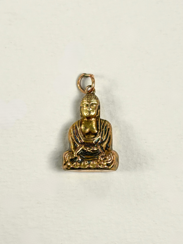 14K Gold Buddha Charm