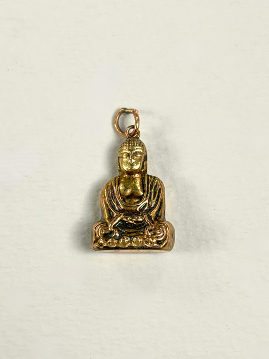 14K Gold Buddha Charm