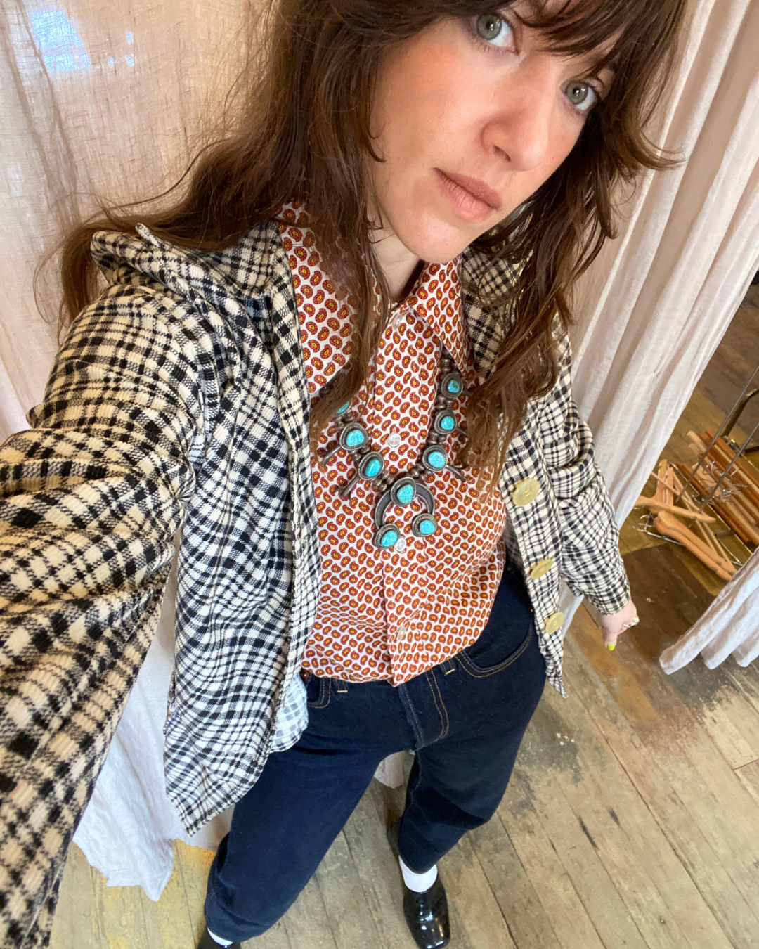 Turquoise Squash Blossom Necklace