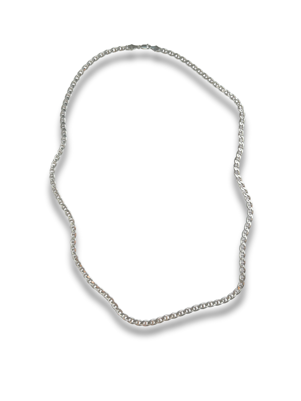 26" Oval Link Sterling Silver Chain Necklace
