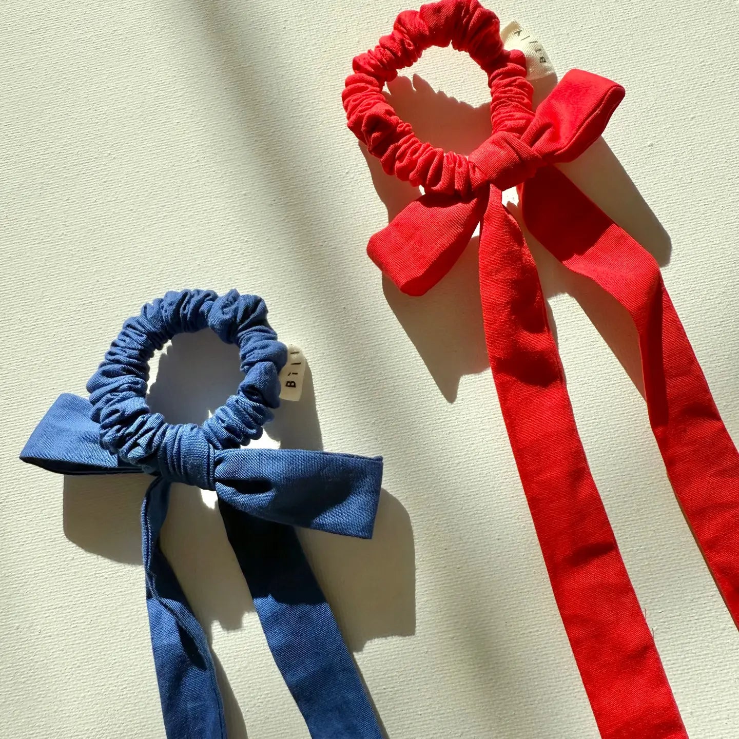 Billy Cotton Poplin Bow Scrunchies