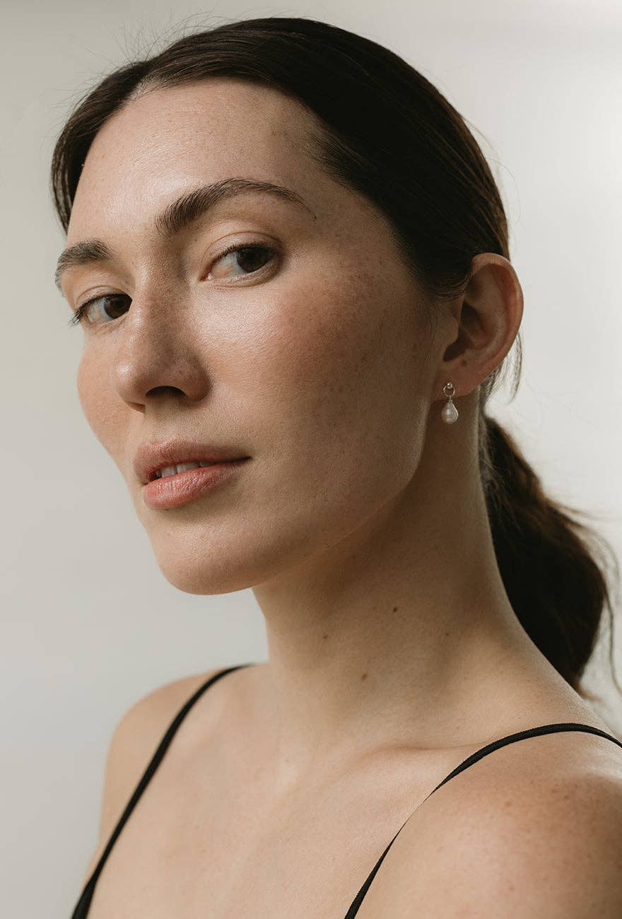 Balle Pearl Studs Sterling Silver