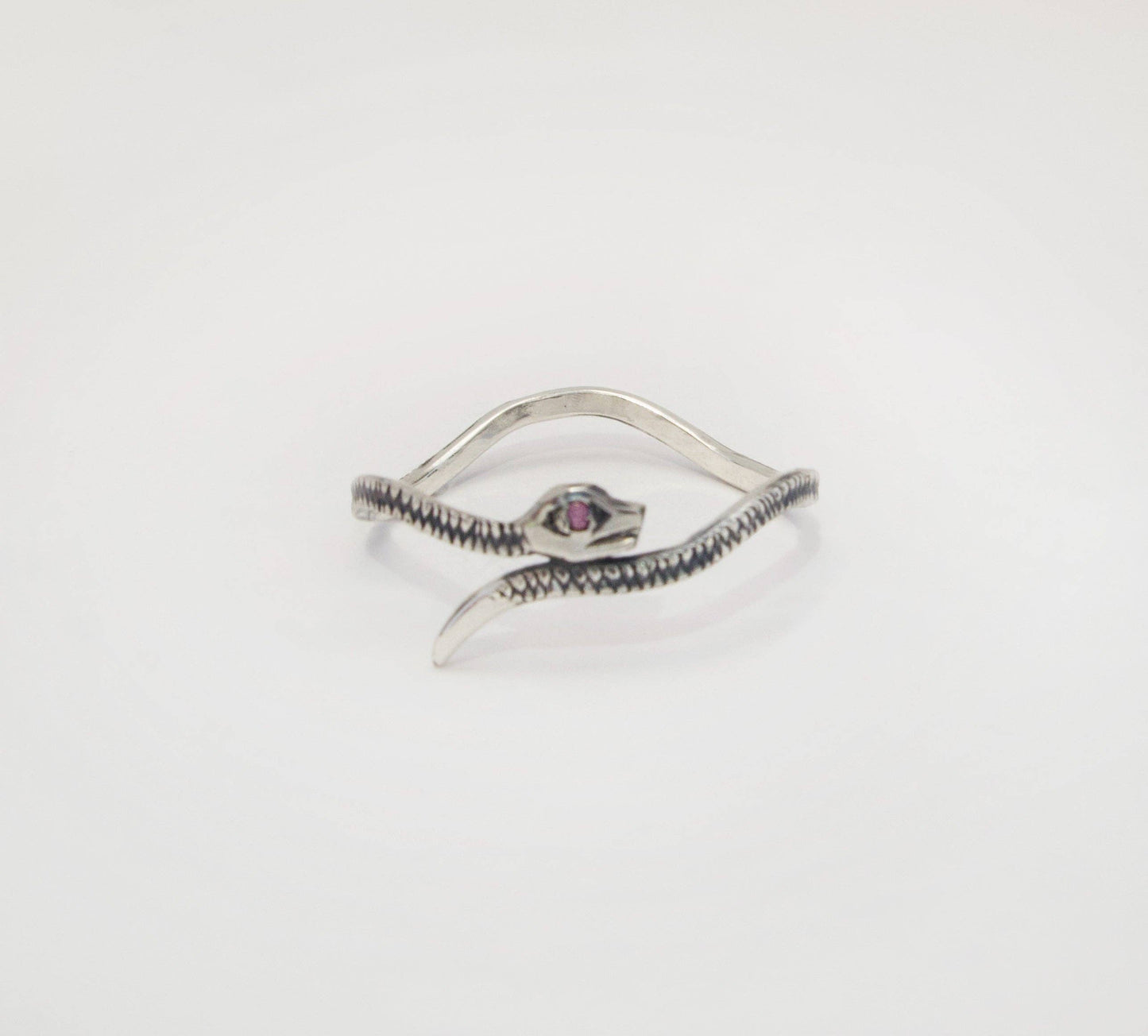 Pink Sapphire Viper Ring