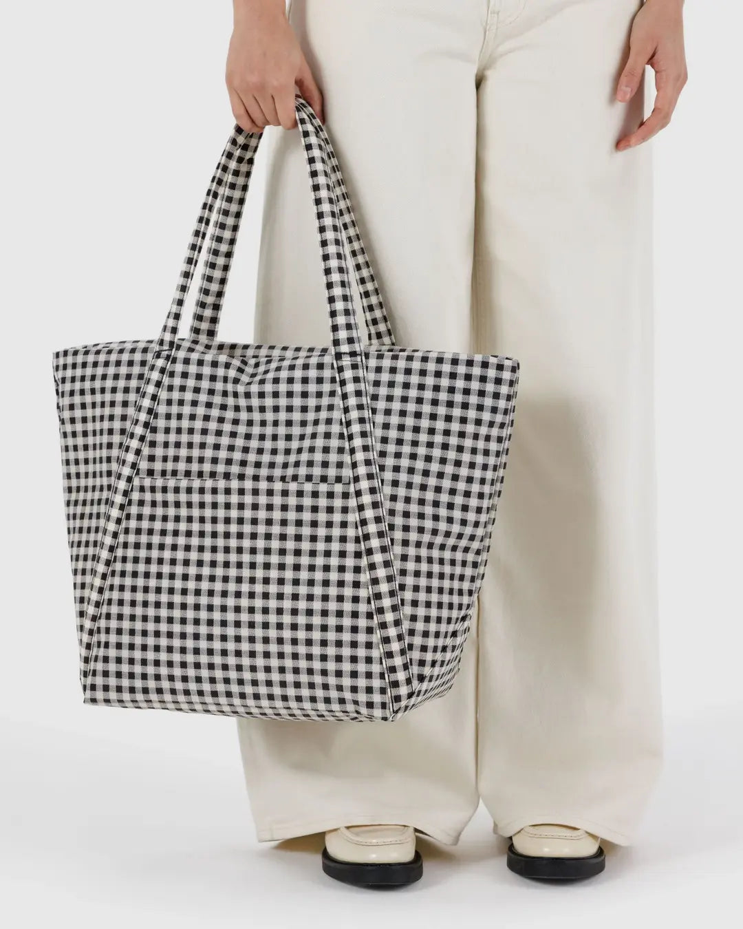 Cloud Bag - Black and White Gingham