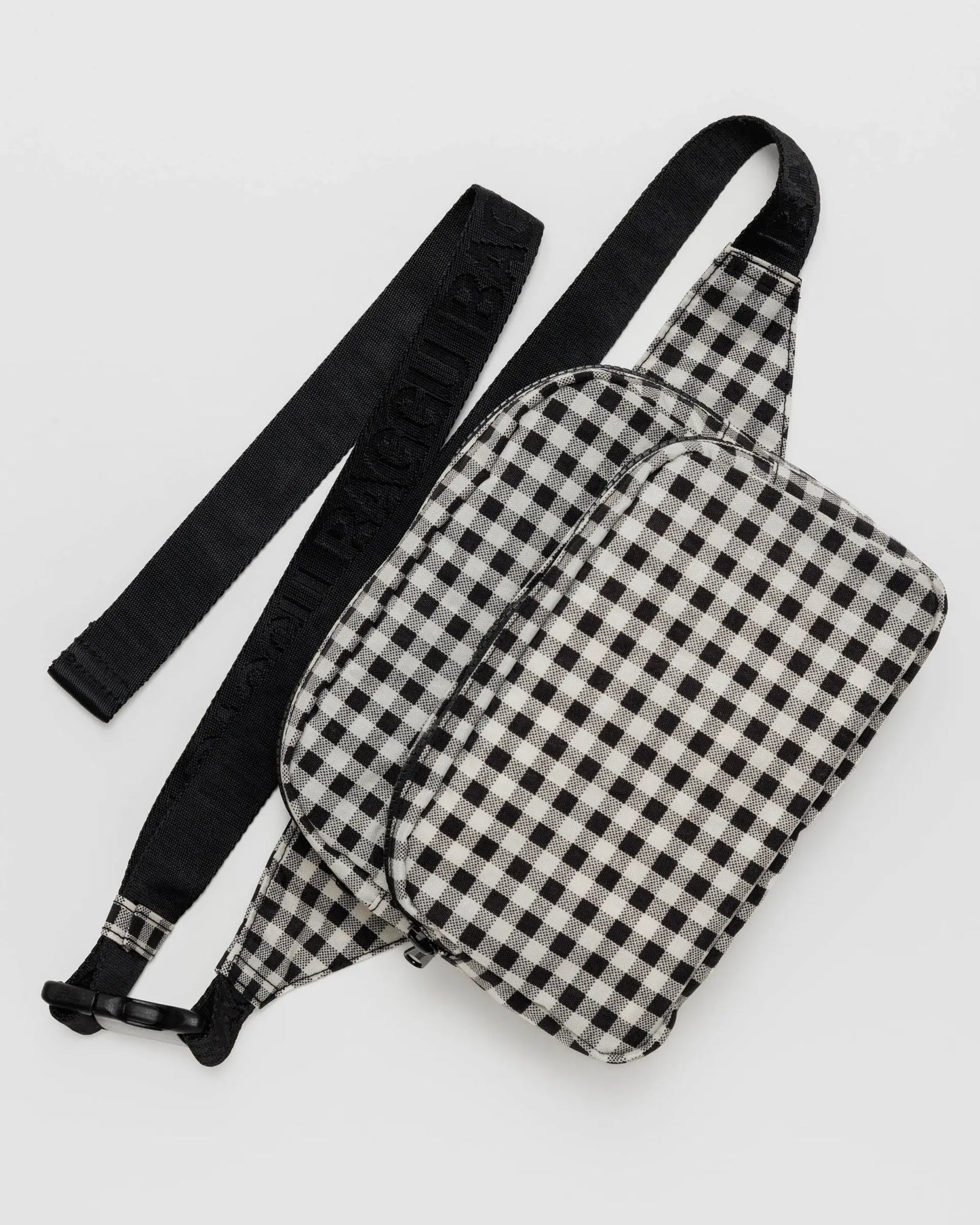 Fanny Pack - Black and White Gingham