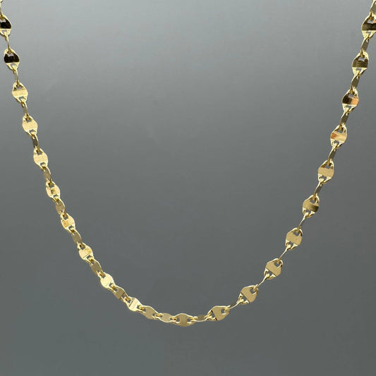 Gold Sparkle Disc Necklace