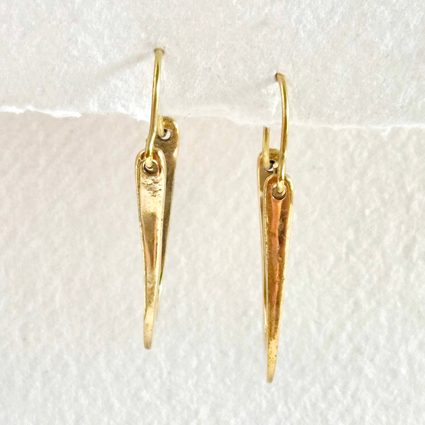Handmade Brass Unique Oval Hoop Earrings