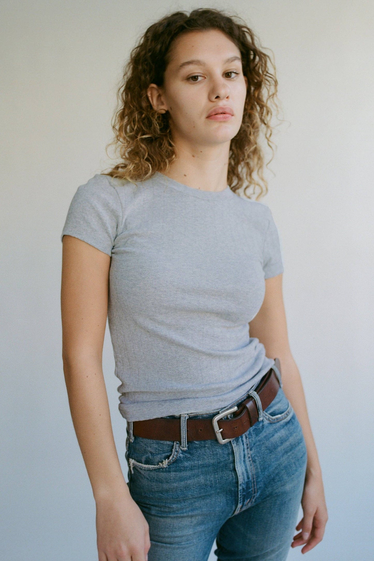 Pointelle Texture Tee