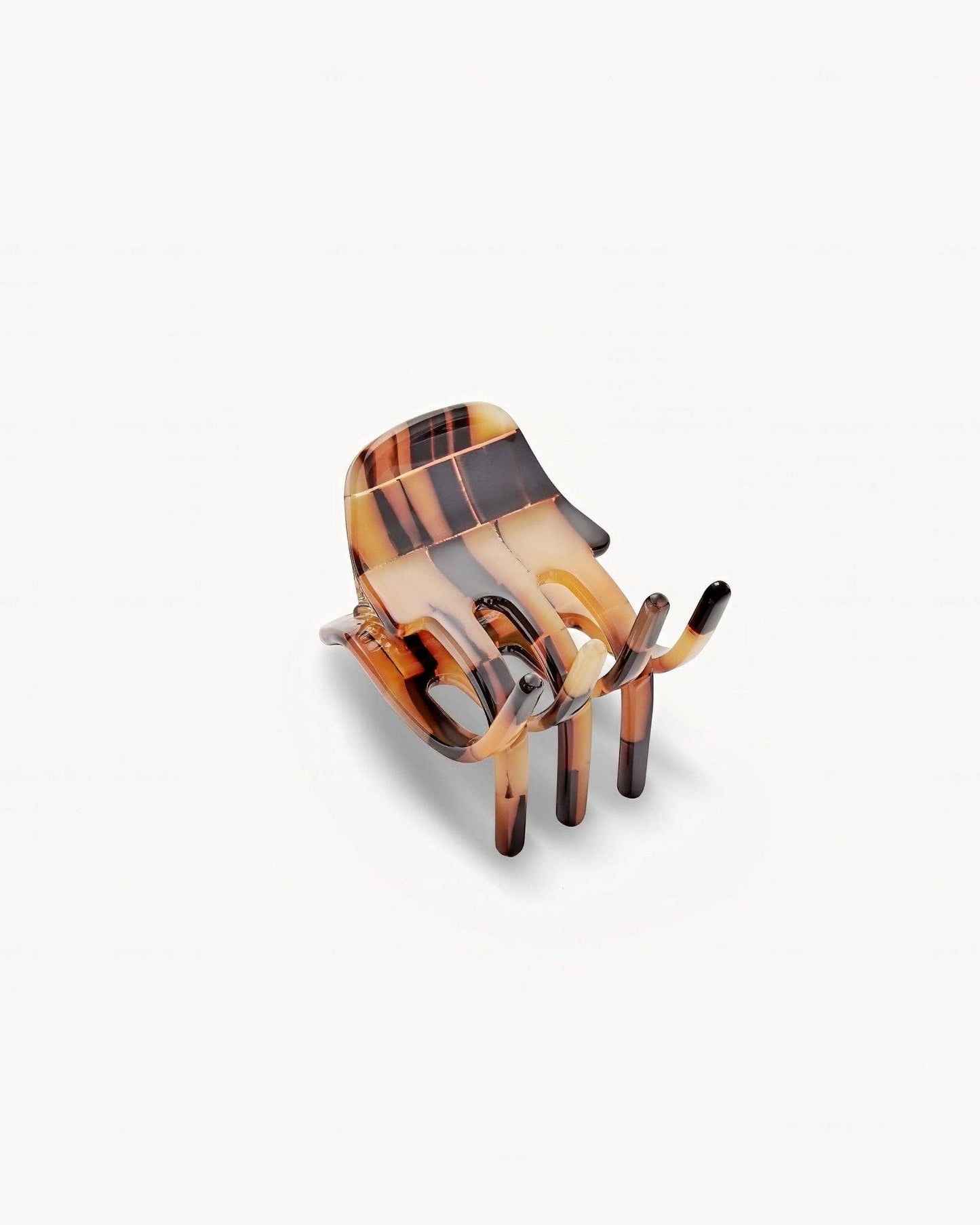 Mini Claw in Blonde Checker