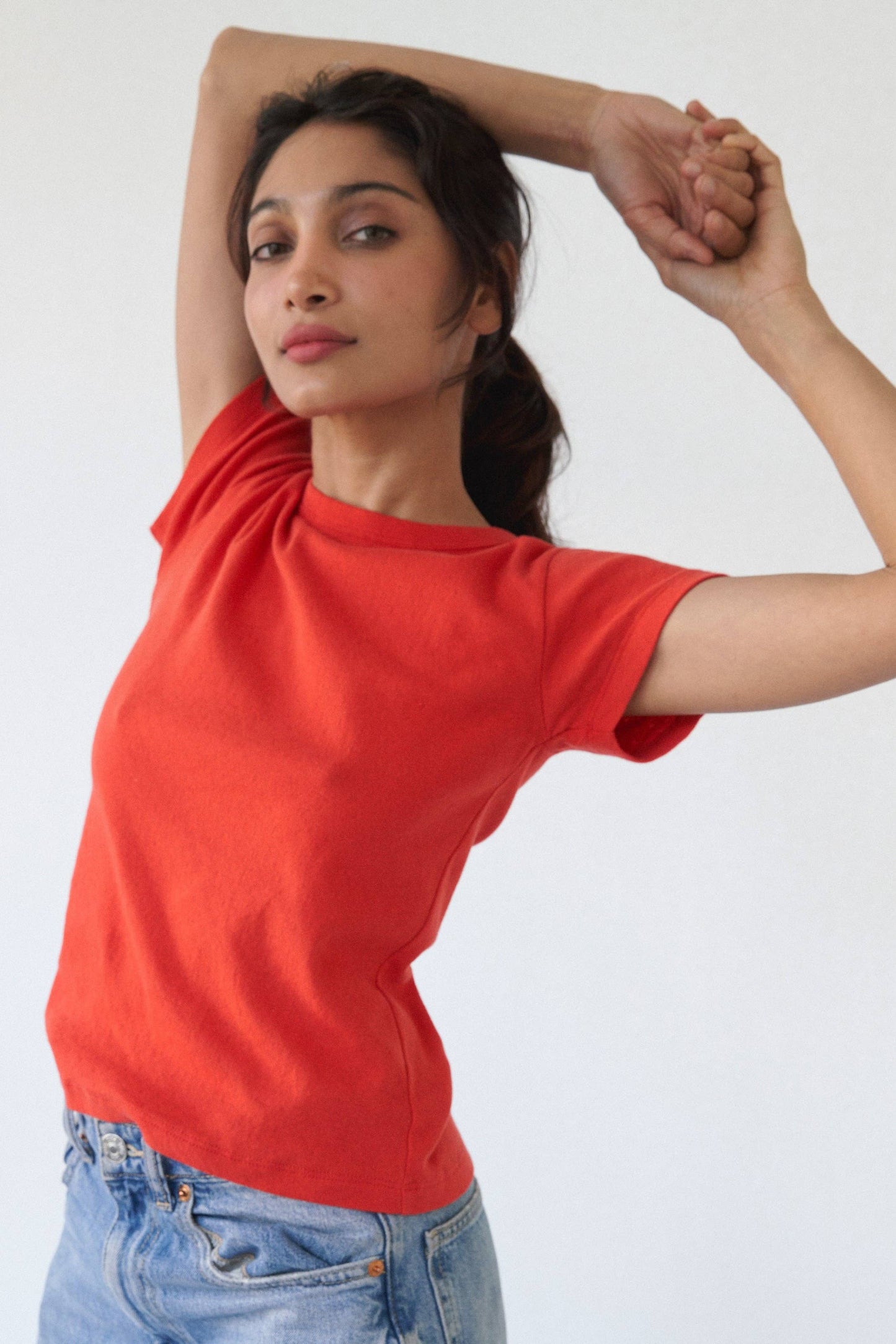 Pointelle Baby Tee