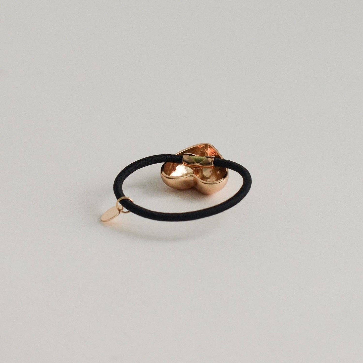Heart-Shaped Metal Cuff Hair Tie | Gold