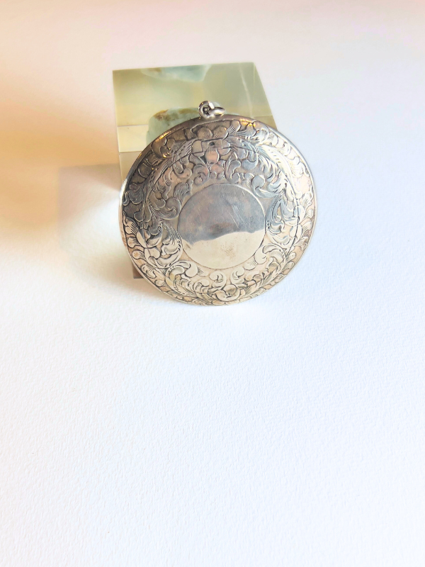 Victorian Sterling Compact Pendant