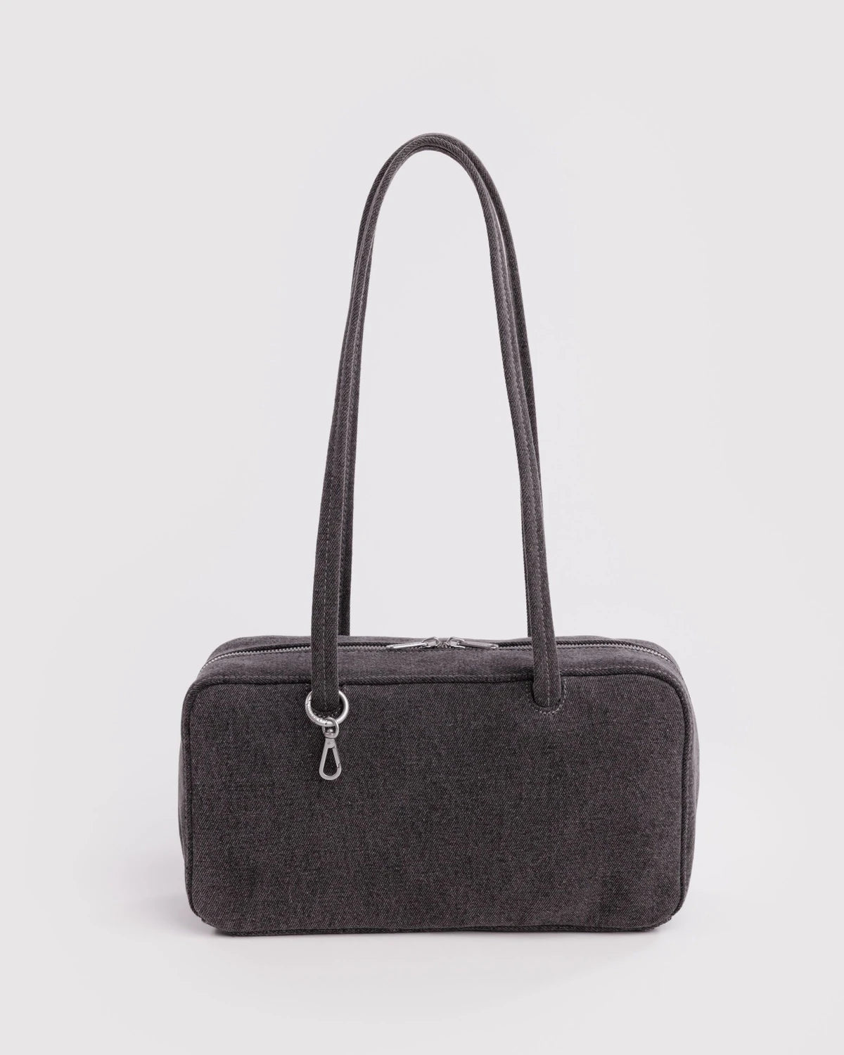 Denim Bowler Bag - Black