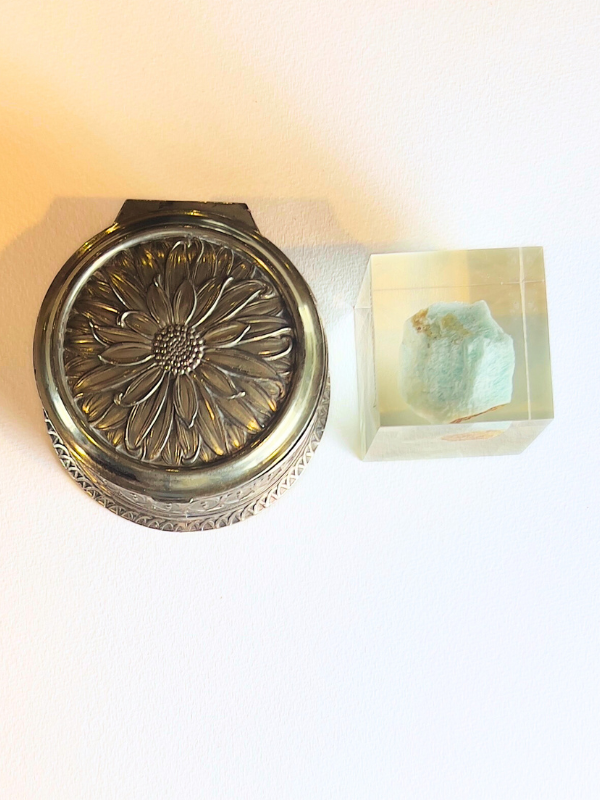 Silver Sunflower Box