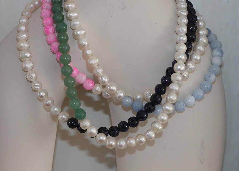 Halfsie - Pink Marble + Pearl