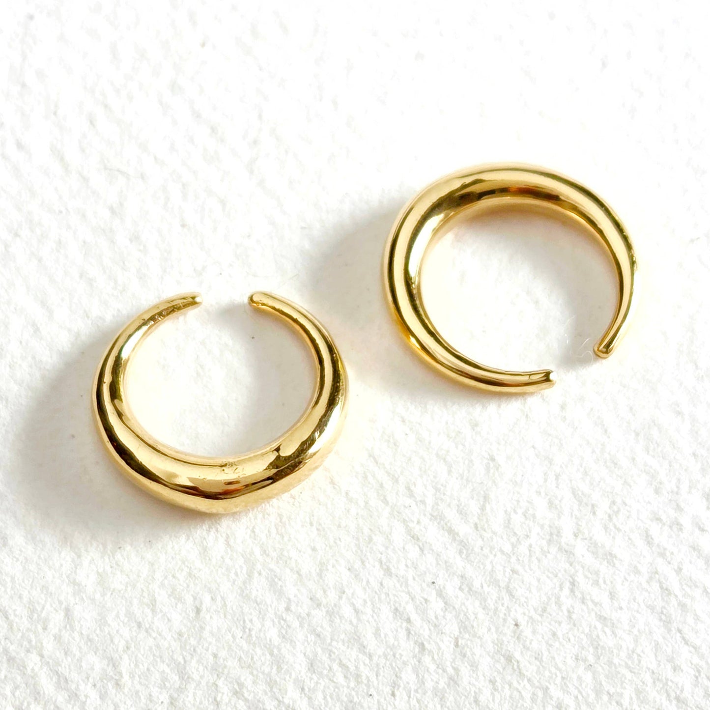 Brass dome arch open band ring stacking ring