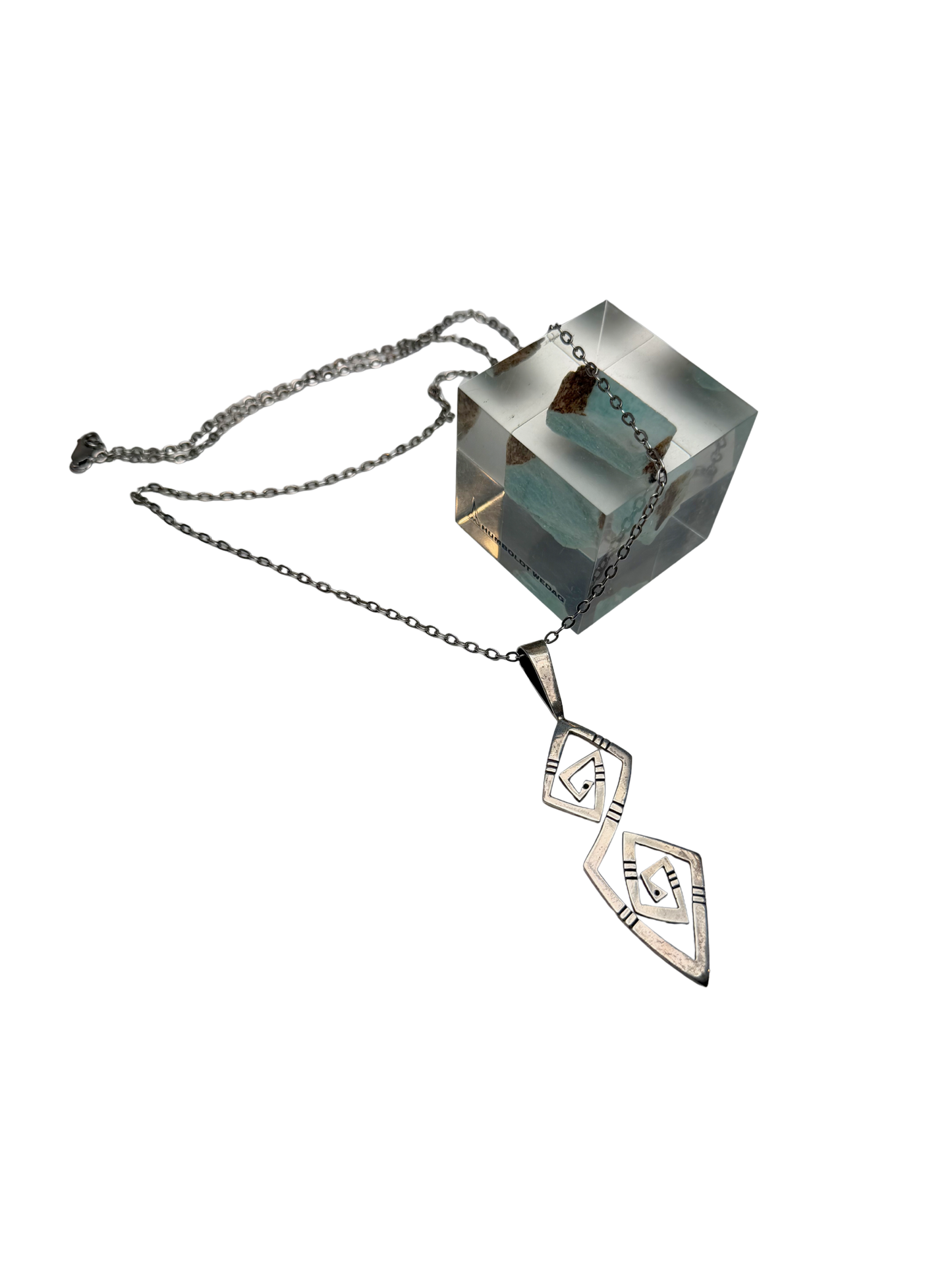 Double Snakes Pendant Navajo Kee Yazzie