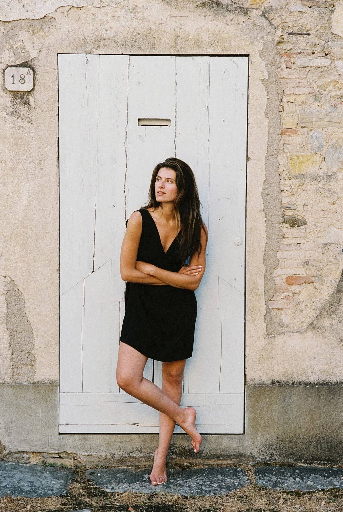 Cupro V Dress