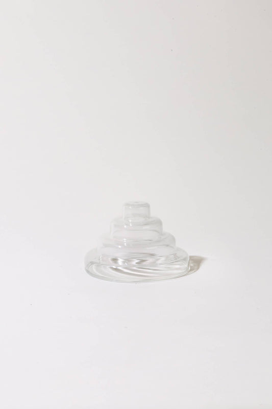 Glass Meso Incense Holder - Clear