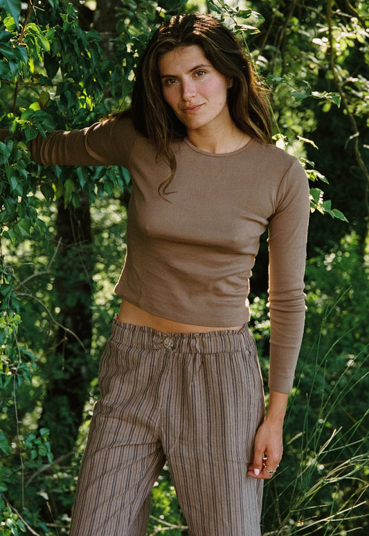 Washed Stripe Trouser