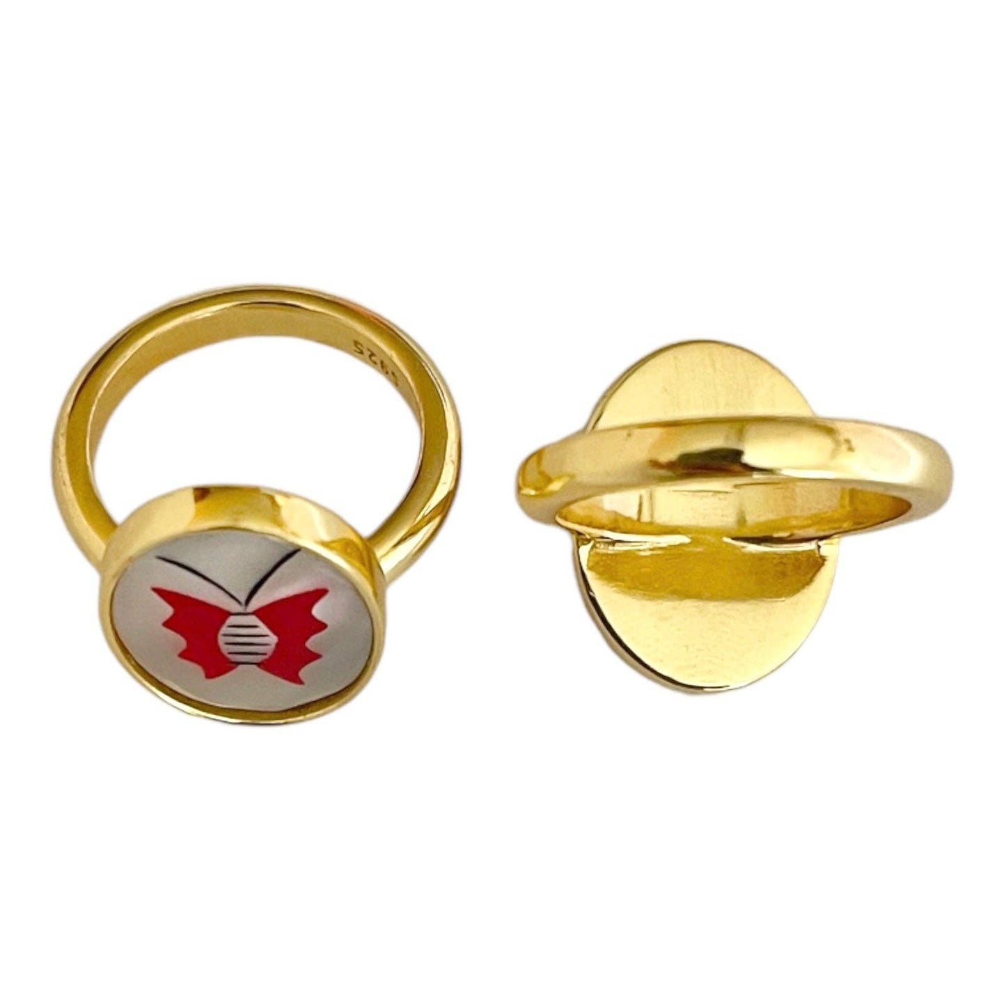 Custom 14k Gold Vermeil Signet Ring