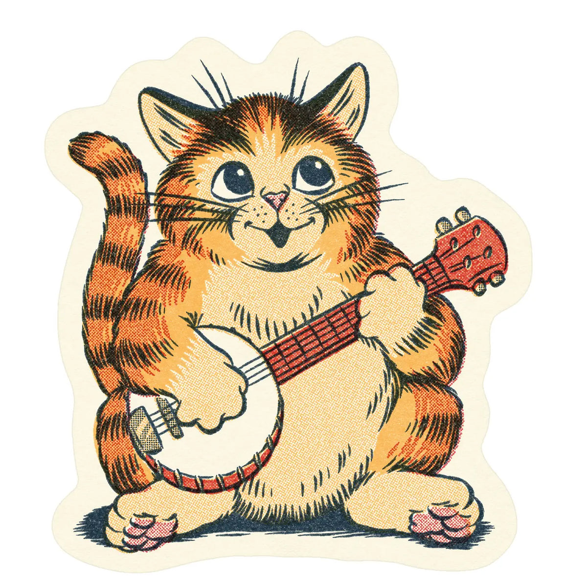 Banjo Cat Sticker
