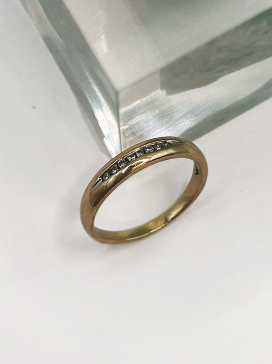 Channel Cut Diamond Band