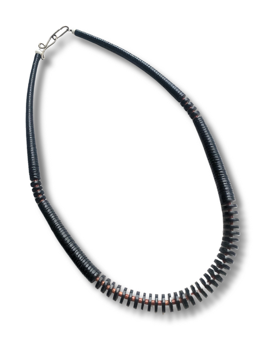 Black Beaded Necklace