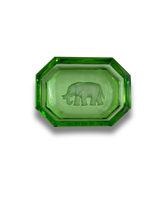 Heinrich Hoffman Czech Glass Elephant Salt Cellars