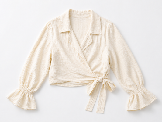 Cotton Wrap Top
