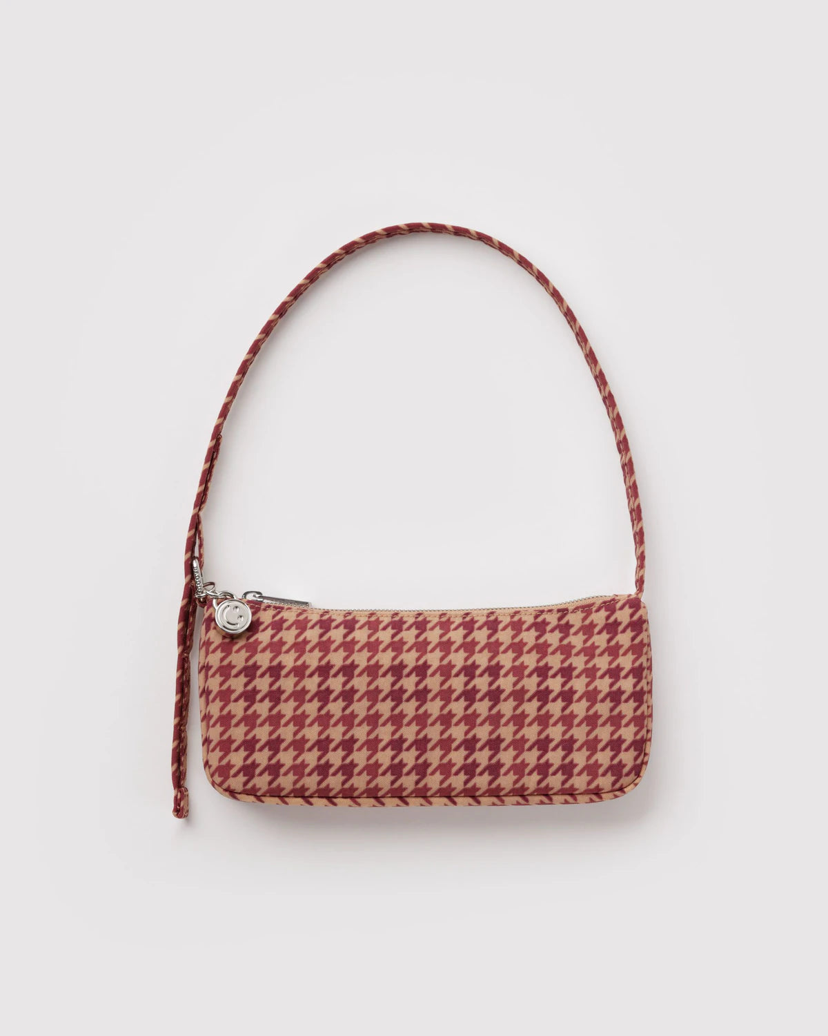 Nylon Pouchette - Tan Houndstooth