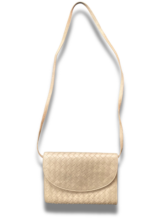 Bottega Veneta Small Cream Cream Crossbody Bag